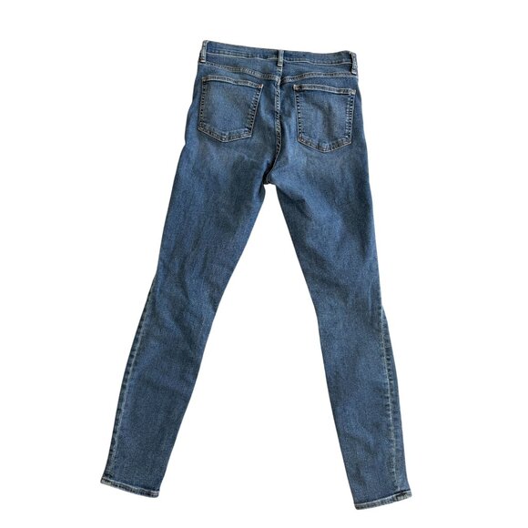 GAP True Skinny High Rise Denim Blue  Jeans Size 31 / 12 Tall - Picture 4 of 7